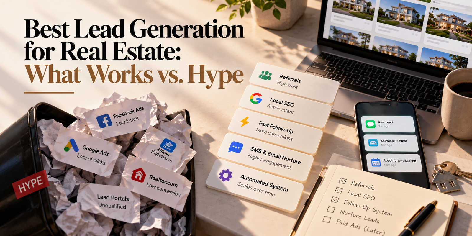 Best Lead Generation for Real Estate: What Works vs. Hype